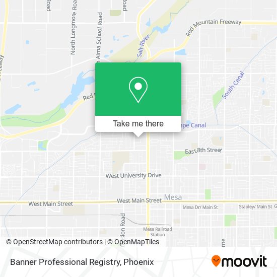 Banner Professional Registry map