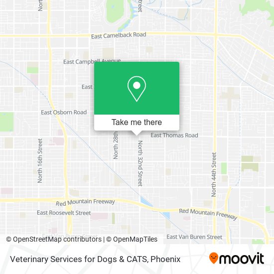 Veterinary Services for Dogs & CATS map