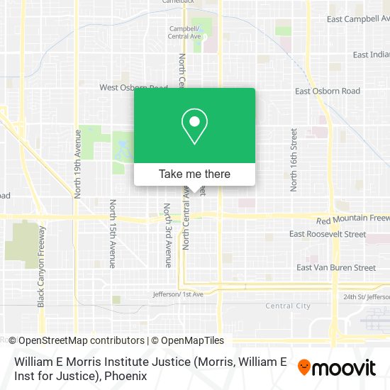 William E Morris Institute Justice (Morris, William E Inst for Justice) map