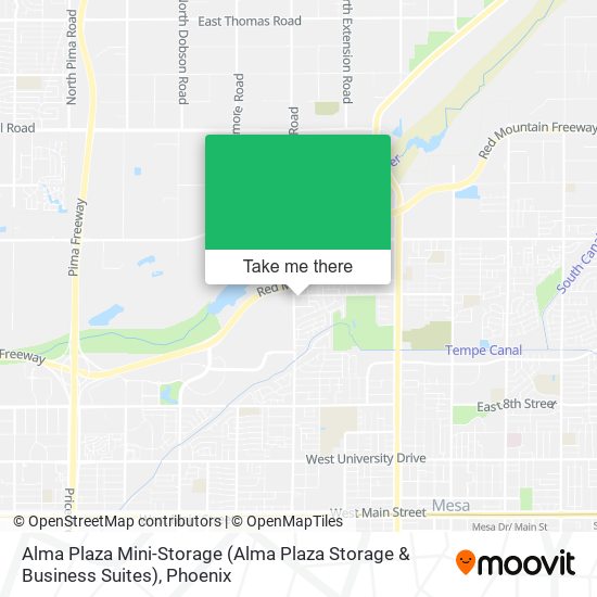 Alma Plaza Mini-Storage (Alma Plaza Storage & Business Suites) map