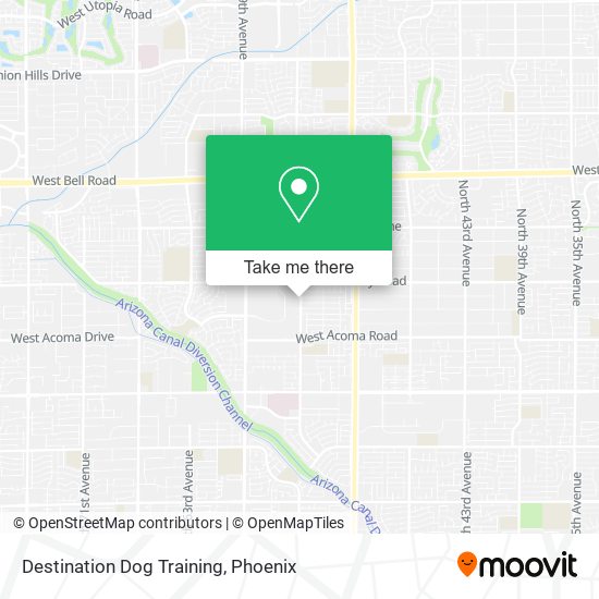 Destination Dog Training map