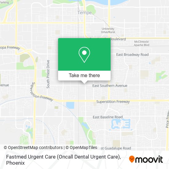 Mapa de Fastmed Urgent Care (Oncall Dental Urgent Care)
