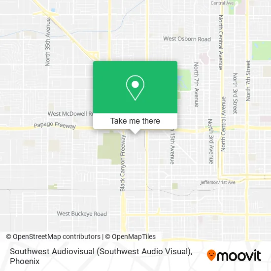 Southwest Audiovisual (Southwest Audio Visual) map