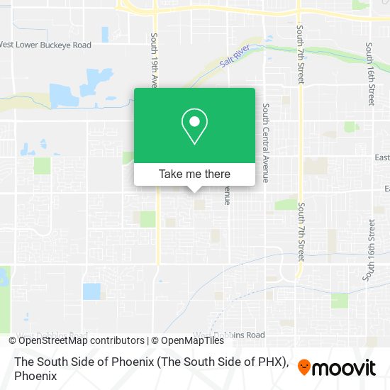 Mapa de The South Side of Phoenix