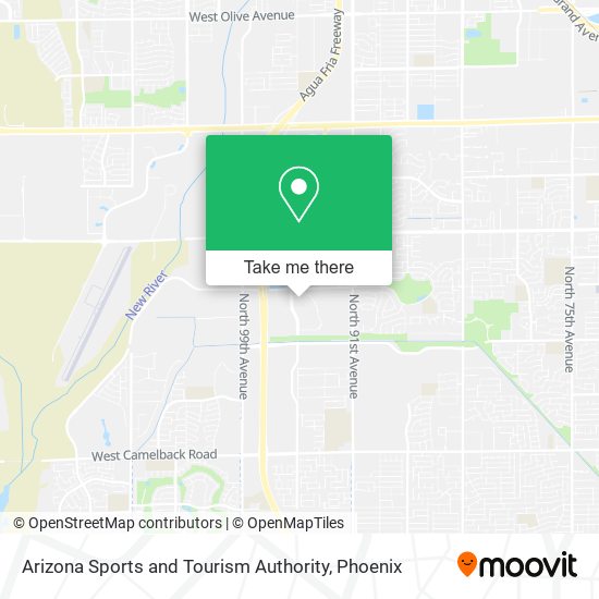 Arizona Sports and Tourism Authority map
