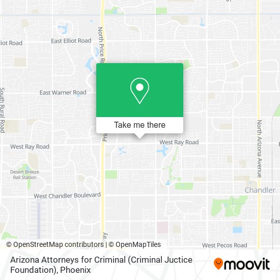 Mapa de Arizona Attorneys for Criminal (Criminal Juctice Foundation)