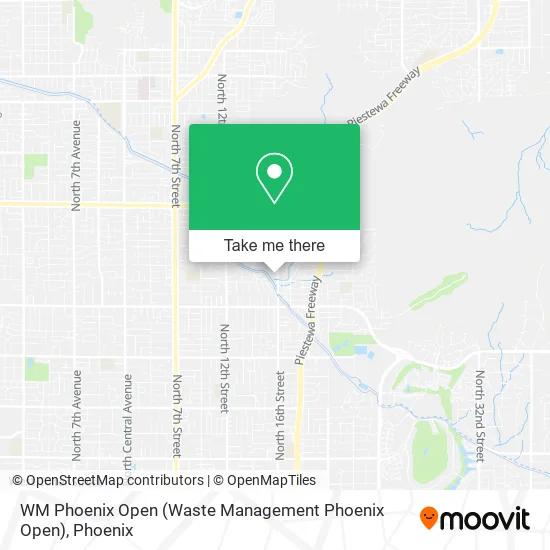WM Phoenix Open (Waste Management Phoenix Open) map