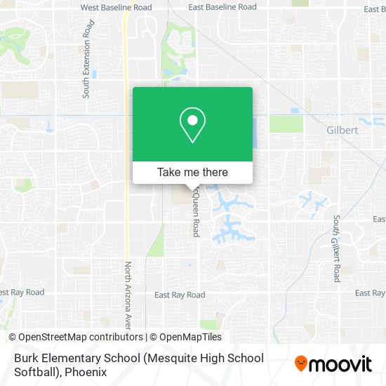 Mapa de Burk Elementary School (Mesquite High School Softball)