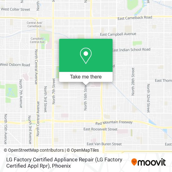 LG Factory Certified Appliance Repair (LG Factory Certified Appl Rpr) map