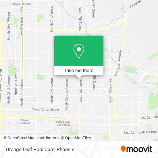 Orange Leaf Pool Care map