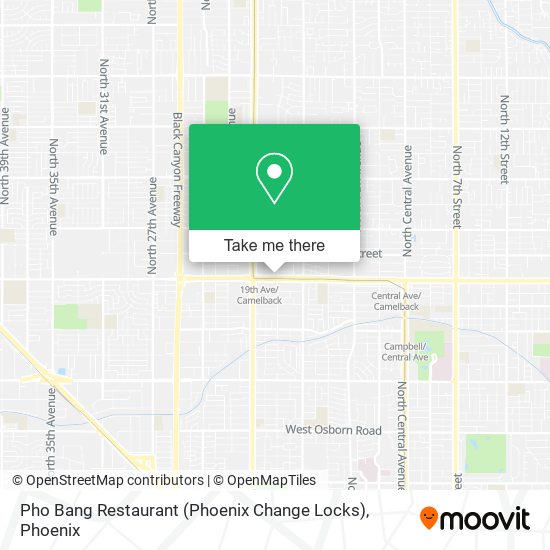 Mapa de Pho Bang Restaurant (Phoenix Change Locks)