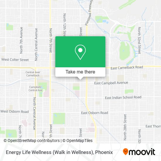 Mapa de Energy Life Wellness (Walk in Wellness)