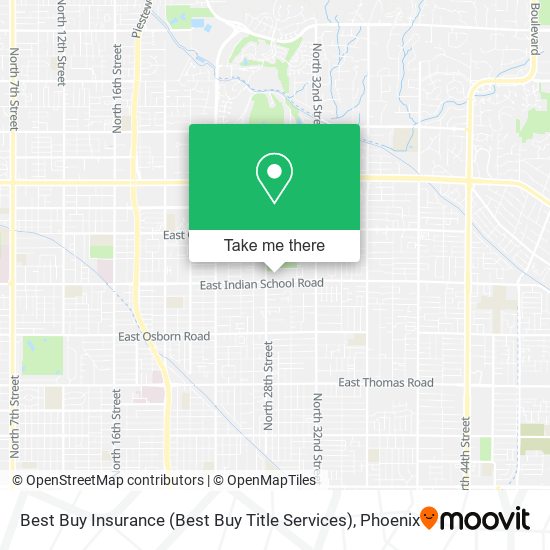 Mapa de Best Buy Insurance (Best Buy Title Services)