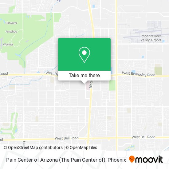 Pain Center of Arizona map