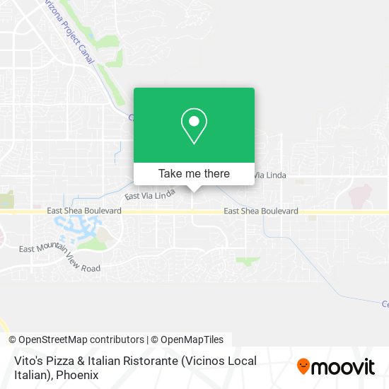 Mapa de Vito's Pizza & Italian Ristorante (Vicinos Local Italian)