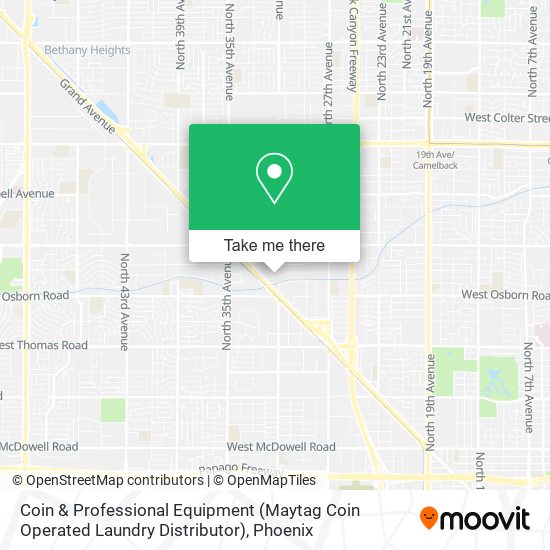 Coin & Professional Equipment (Maytag Coin Operated Laundry Distributor) map