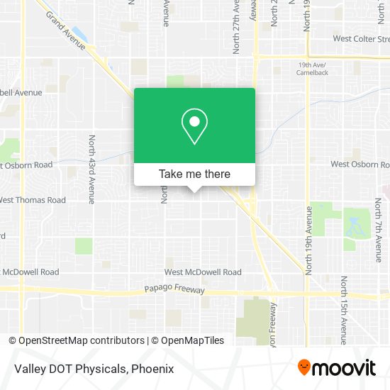 Valley DOT Physicals map