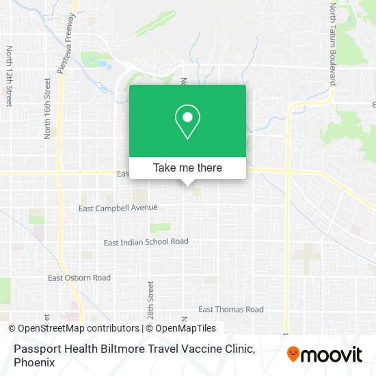 Passport Health Biltmore Travel Vaccine Clinic map