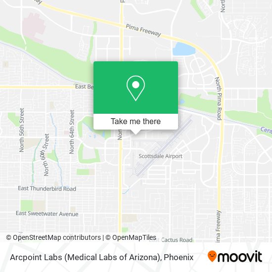 Mapa de Arcpoint Labs (Medical Labs of Arizona)