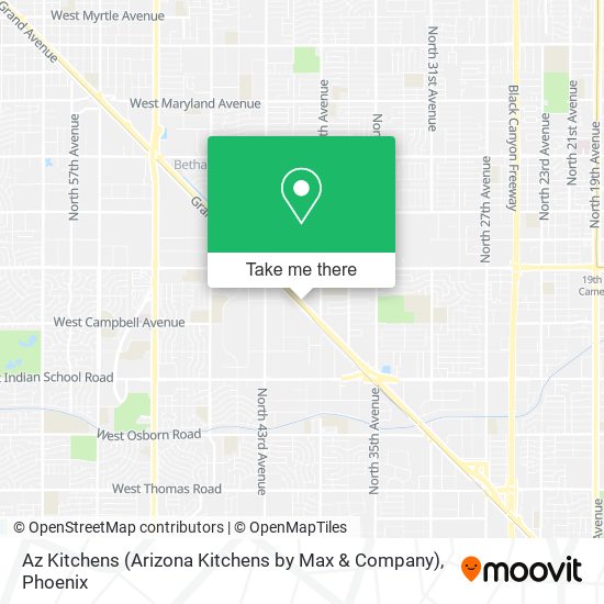 Az Kitchens (Arizona Kitchens by Max & Company) map