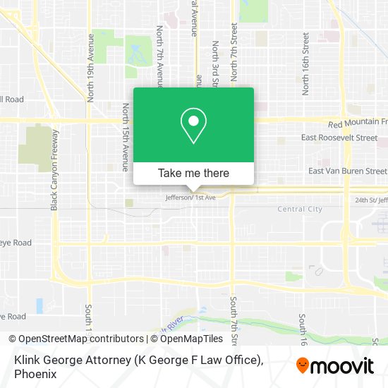 Mapa de Klink George Attorney (K George F Law Office)