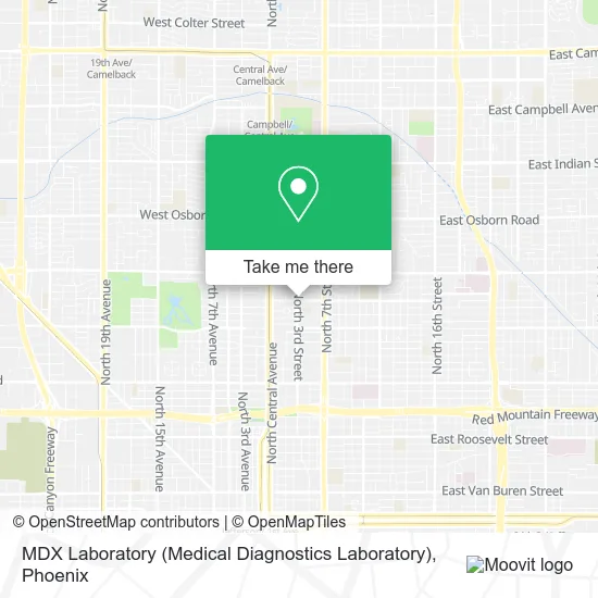 MDX Laboratory (Medical Diagnostics Laboratory) map