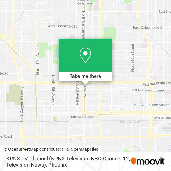 KPNX TV Channel (KPNX Television NBC-Channel 12, Television News) map