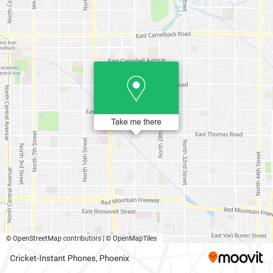 Cricket-Instant Phones map