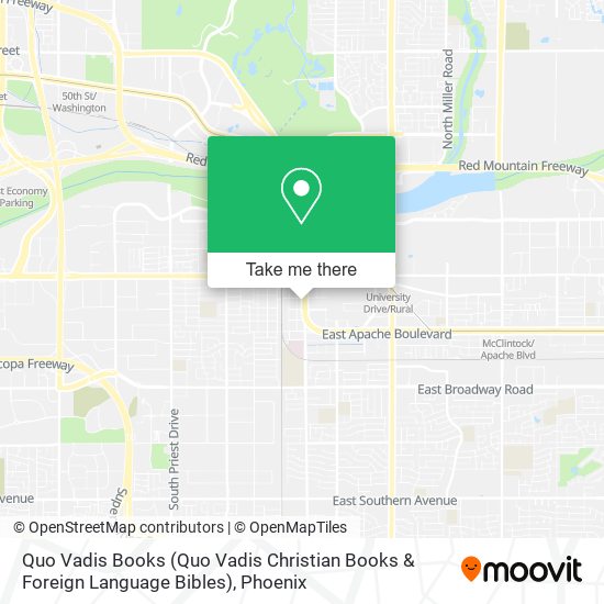 Quo Vadis Books (Quo Vadis Christian Books & Foreign Language Bibles) map