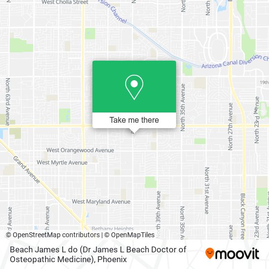 Beach James L do (Dr James L Beach Doctor of Osteopathic Medicine) map
