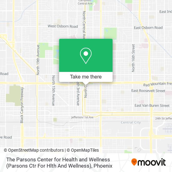 Mapa de The Parsons Center for Health and Wellness (Parsons Ctr For Hlth And Wellness)