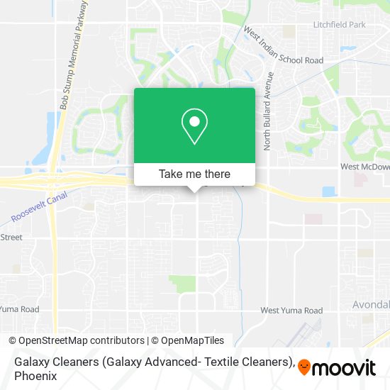 Mapa de Galaxy Cleaners (Galaxy Advanced- Textile Cleaners)