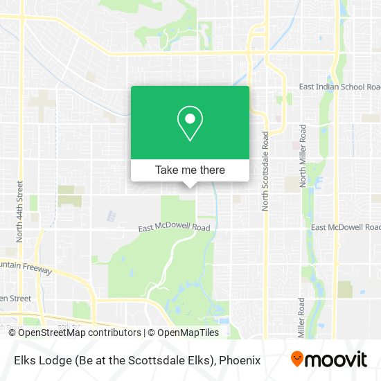 Elks Lodge (Be at the Scottsdale Elks) map
