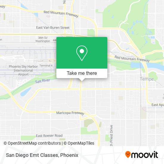 San Diego Emt Classes map