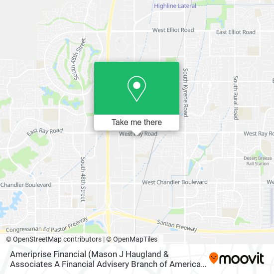 Mapa de Ameriprise Financial (Mason J Haugland & Associates A Financial Advisery Branch of American Expre)