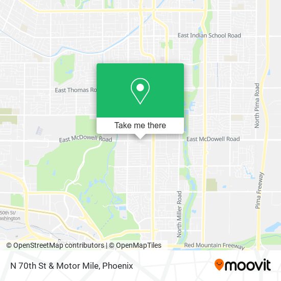 N 70th St & Motor Mile map