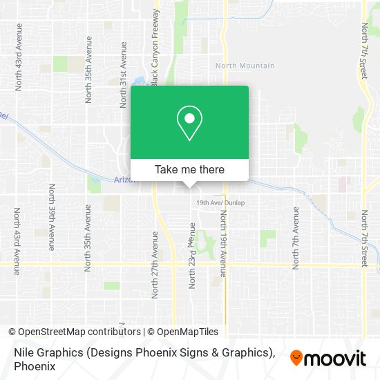 Mapa de Nile Graphics (Designs Phoenix Signs & Graphics)