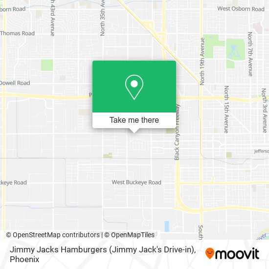 Jimmy Jacks Hamburgers (Jimmy Jack's Drive-in) map