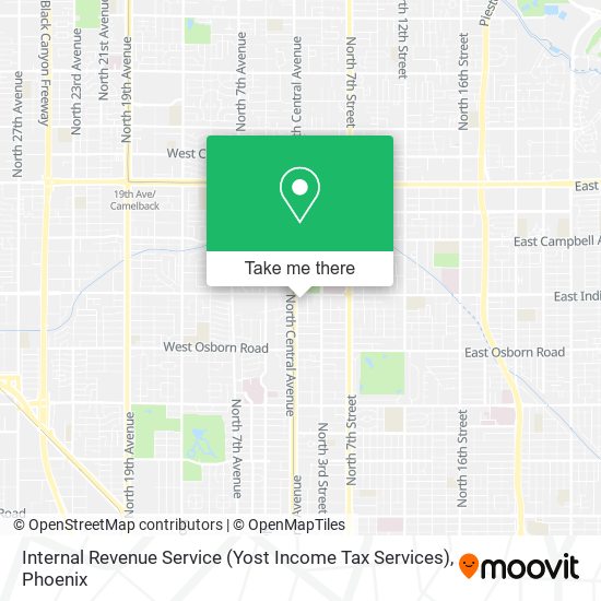 Mapa de Internal Revenue Service (Yost Income Tax Services)