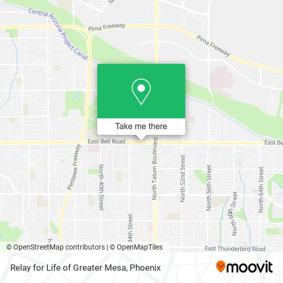 Relay for Life of Greater Mesa map