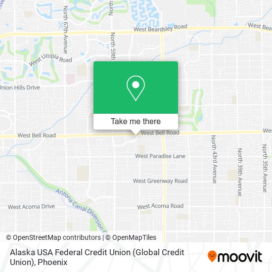 Alaska USA Federal Credit Union (Global Credit Union) map