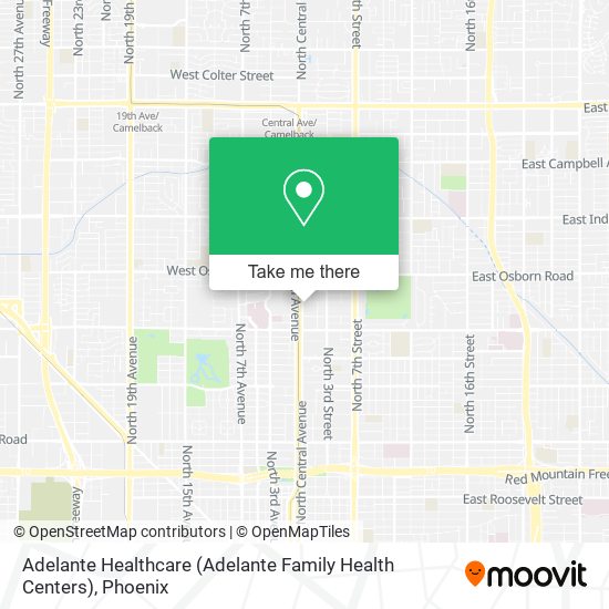 Adelante Healthcare (Adelante Family Health Centers) map