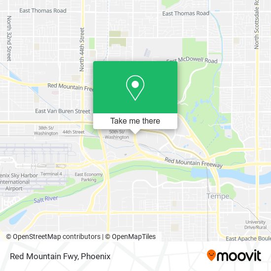 Red Mountain Fwy map