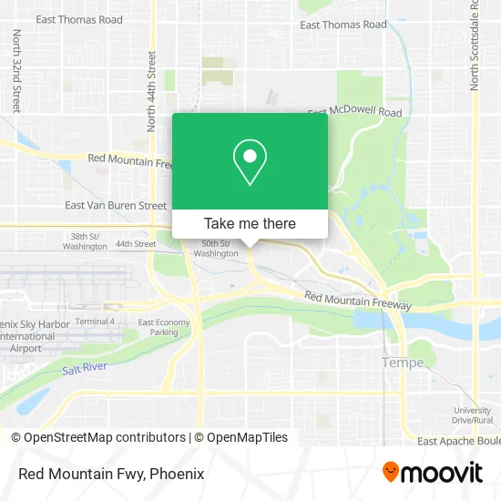 Red Mountain Fwy map