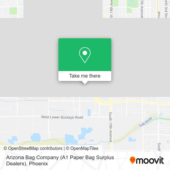 Mapa de Arizona Bag Company (A1 Paper Bag Surplus Dealers)