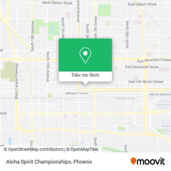 Aloha Spirit Championships map