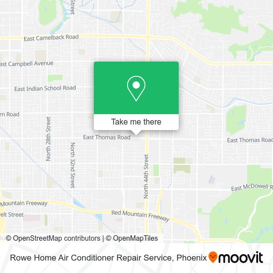 Rowe Home Air Conditioner Repair Service map