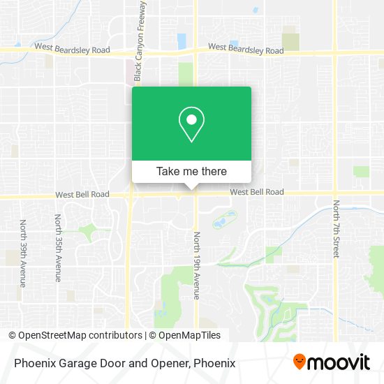 Phoenix Garage Door and Opener map