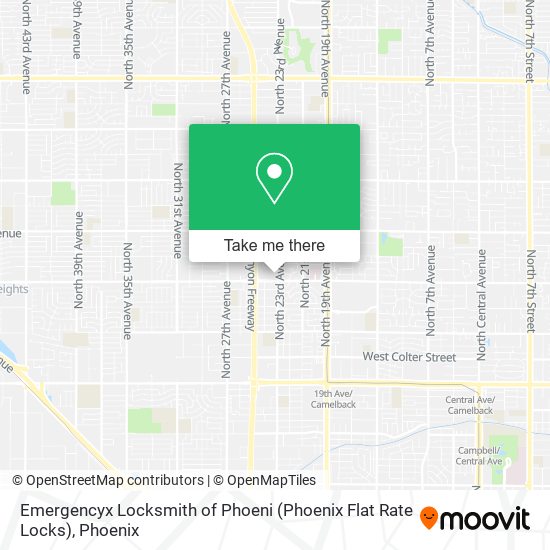 Emergencyx Locksmith of Phoeni (Phoenix Flat Rate Locks) map