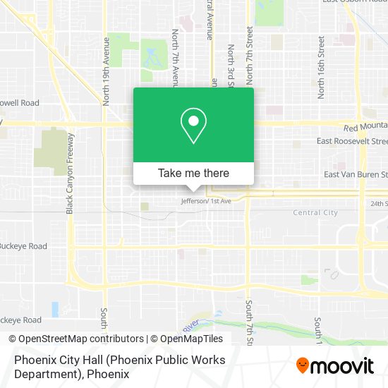 Phoenix City Hall (Phoenix Public Works Department) map